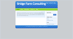 Desktop Screenshot of bridgefarmconsulting.com