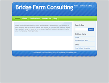 Tablet Screenshot of bridgefarmconsulting.com